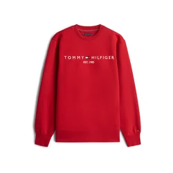 TOMMY HILFIGER Majica rdeča/bela