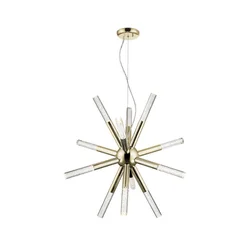 Klausen 149000 - LED luster na sajli EIRENE 12xLED/5W/230V zlatna