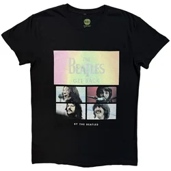 The Beatles Album Faces Gradient Silver Printing (Embellished) Black L Majica