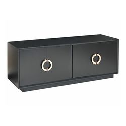 Omarica Berwyn 524 Črna, 46x120x40cm, MDF plošča