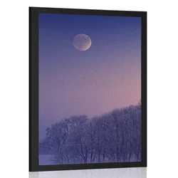 Plakat polna luna nad vasico - 40x60 black