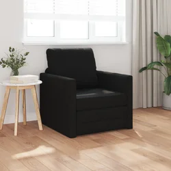 Krevet na razvlačenje Crna 74 x 77 x 81 cm tkanina