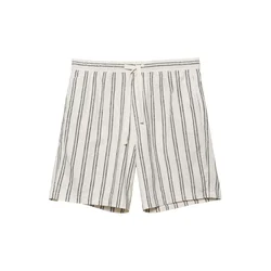 Pull&Bear Hlače svetlo bež / temno modra