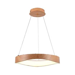 LED luster na sajli LED/25W/230V 3000K O 50 cm braon