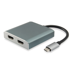 Equip USB Type C to 2 x HDMI Female Adapter