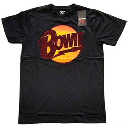 David Bowie Majica Diamond Dogs Logo Unisex Black XL