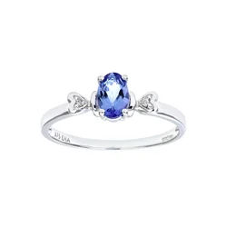 DIAMANT LETERNEL Prstan Herz srebrna