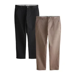 Next Chino hlače temno siva/črna