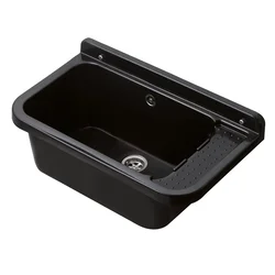 Plastični umivaonik 60x34x21cm crni C.R.