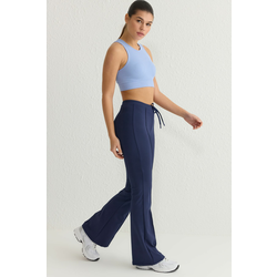 Trendyol Navy Blue Plain Diver/Scuba Sportswear Sweatpants