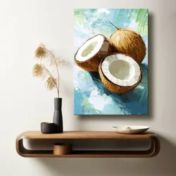Wallity Dekorativna slika na kaljenom staklu, 70x100cm, Šarena