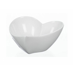 HEART srčna skleda iz porcelana bela 12x12x6cm