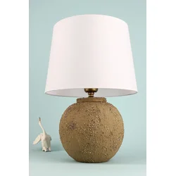 Opviq Stona lampa YL749, 30x22x44 cm, Smeđe-bela