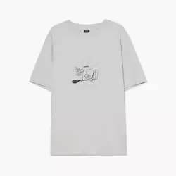 Cropp - Majica s printom - light grey
