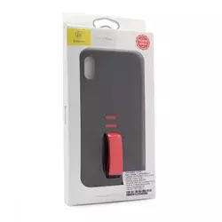 Maska Baseus Little tail za iPhone X crno-crvena