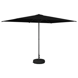 Vrtni Parasol s Podnožjem 200 x 300 cm Poliester Pravokutni
