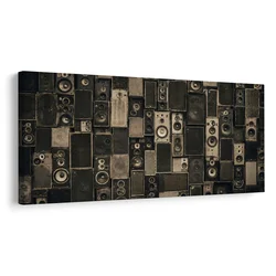 Slika retro glasbena dinamika - 200x100