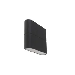 LED2 - LED spoljašnje zidno svetlo FLAT 2xLED/3W/230V antracit IP54