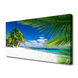 tulup.si Slika na platnu Tropical beach s pogledom na morje 100x50 cm