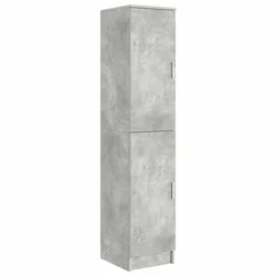 Vidaxl Visok predalnik Betonsko siva 35 x 39 x 168 cm