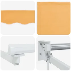 Povlačivi tende Pijesak 3,5 x 2,5 m 100% Poliester i Aluminij