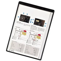Tarifold ramovi za označavanje sa magnetom A4 pak. 1/5 crna ( 09CRT08B )