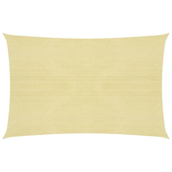 vidaXL Senčno jadro 160 g/m2 bež 2x2,5 m HDPE