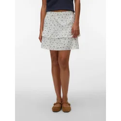 Vero Moda Mini krilo Trine 10342736 Bela Regular Fit