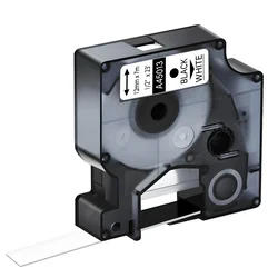 Kompatibilna traka DYMO 45013 D1 - 12mm x 7m – Crni Tisak / Bijela Podloga KP36490