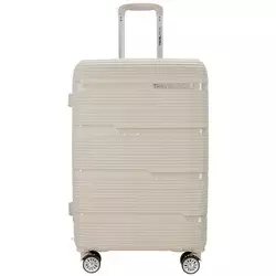 Kovček TRAVEL AND MORE Unbreakable - zlati, srednji, trdi, 64 l