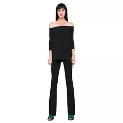 Norma Kamali Ženska bluza KK4266PL130001-BLACK, Crna