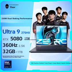 Thunderobot Laptop, 16, Core U9-275HX, 32GB, 1TB, RTX 5080, 360Hz