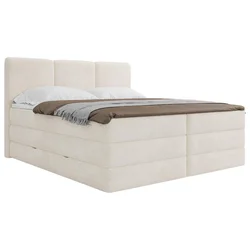 MID.YOU POSTELJA BOXSPRING 180 cm  x 200 cm , tekstil krem barve