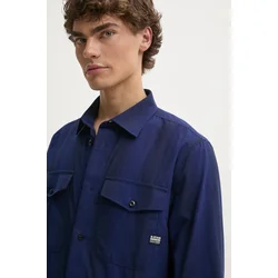 Bombažna srajca G-Star Raw moška, mornarsko modra barva, D24963-D744