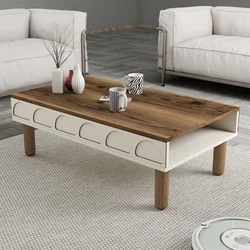 Hanah Home Klub sto Bohem 853, 180x35.6x60 cm, Krem-smeđi