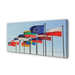 tulup.si Slika na platnu Veliko zastav 120x60 cm