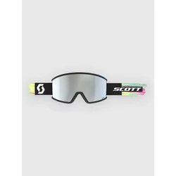 Scott Ambit Compact Black/Neon Yellow Goggle amp white chrome s2