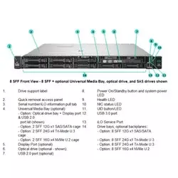 HPE ProLiant DL360 Gen10 Plus 4314 32GB-R MR416i-a NC 8SFF 800W PS EU Server/Remarket/3Y(3-3-3) (P55275R-421)