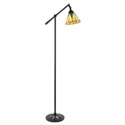Endon 74355 - Podna lampa Tiffany DARK STAR 1xE14/40W/230V