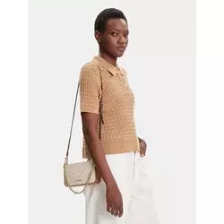 MICHAEL Michael Kors Torba za čez ramo  kremna / kamela / zlata
