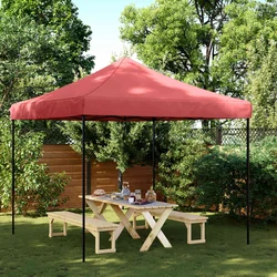 Šator za zabave Tamno crvena 292 x 292 x 315 cm Oxford tkanina