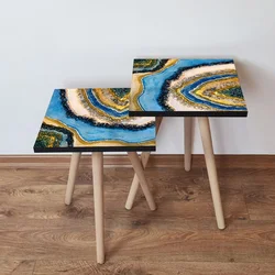 Hanah Home Set klub stočića 2Shp112, 2 komada, Plavi