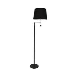 ByRydens 1988780-4007-LED Podna lampa ORLANDO 1xE27/5W/230V+LED/3W crna