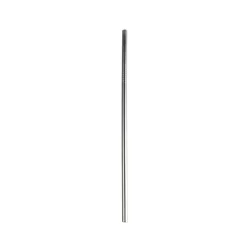 Stainless-steel straight straw, 21,5 cm - Grunwerg