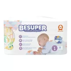 Besuper premium pelene 1 (2-4kg) 36kom