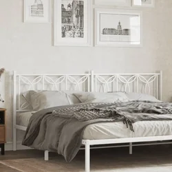 Vidaxl vidaXL Kovinsko vzglavje postelje belo 193 cm