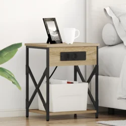 Noćni ormar 2 pcs Sonoma hrast 41 x 31 x 51 cm