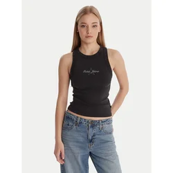GUESS JEANS Top črna/bela