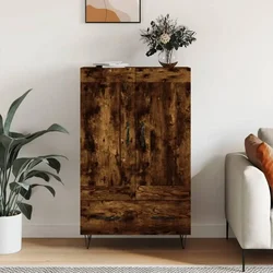 Visoka komoda boja hrasta 69,5 x 31 x 115 cm konstruirano drvo