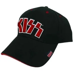 Kiss Kapa Red on White Logo Black
